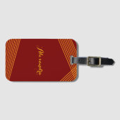 Modern Stripes Custom Bagagelabel (Voorkant (horizontaal))