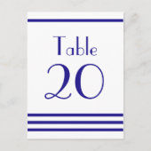 Modern Stripes Tafelnummers (Navy Blue) (Voorkant)