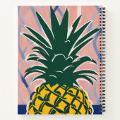 Modern Style Pineapple Personalized Recipe Book Notitieboek (Achterkant)