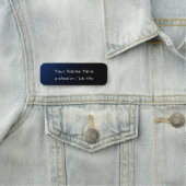 Modern Stylish Blue Gradient Custom Employee Naamplaatje (In situ)