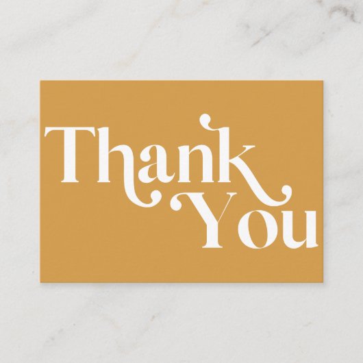 MODERN STYLISH BOLD Bedankt voor je aankoop Informatiekaartje (Voorkant)