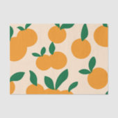 Modern Stylish Citrus Fruit Oranges Pattern Tissuepapier (Voorkant)