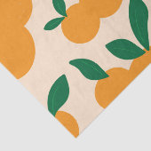 Modern Stylish Citrus Fruit Oranges Pattern Tissuepapier (Detail)