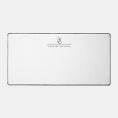 Modern Stylish Monogram Name Bureaumat (Voorkant)