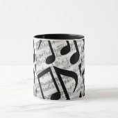 Modern Stylish Musical Notes Mok (Midden)