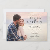 Modern Stylish Photo Wedding Invitation (Devant)