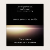 Modern Stylish QR Code Technology Custom Template Visitekaartjes (Buitenkant ongevouwen)