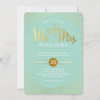 MODERN STYLISH WEDDING mini gold confetti munt