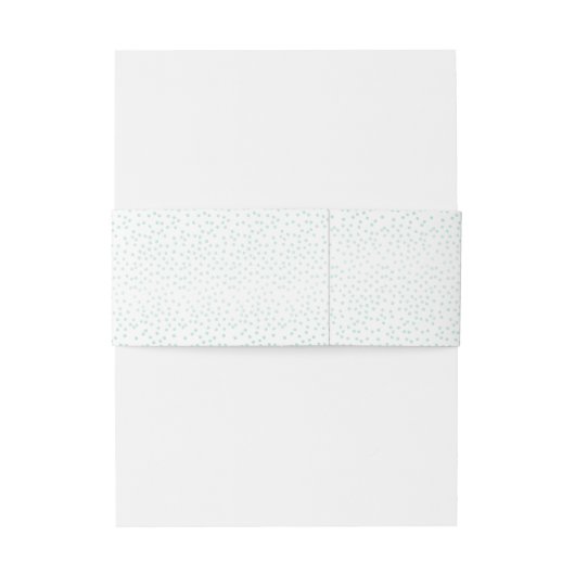 MODERN STYLISH WEDDING mini gold confetti munt Uitnodigingen Wikkel (Achterkant Voorbeeld)