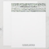 Modern Succulent Garden Nursery Green Botanicals Briefhoofd (Voorkant / Achterkant)