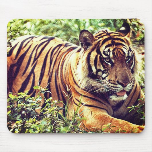 Modern Sumatran Tiger Mousepad Muismat (Voorkant)