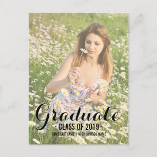 Modern Summer Afstuderen Uitnodiging Briefkaart Fo