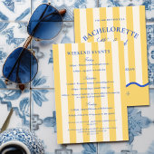 Modern Summer Bachelorette Weekend Kaart