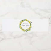 Modern Summer Citrus Vrijgezellenfeest Waterfles Etiket (Enkel label)