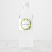Modern Summer Citrus Vrijgezellenfeest Waterfles Etiket (Voorkant)