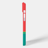 Modern Summer Coral Aquamarine Monogram Case-Mate iPhone Case (Achterkant / Links)