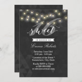 Modern Summer String Lights Sweet 16 Kaart (Voorkant / Achterkant)