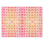 Modern Summer WATERMELON Pink MONOGRAM Tafelkleed (Voorkant (Horizontaal))