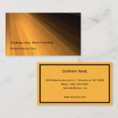 Modern Sun Rays Visitekaartje (Voorkant / Achterkant)