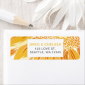Modern SunFlower Wedding Etiket (Insitu)