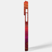 Modern Sunrise Marble Agate Pattern met naam Case-Mate iPhone Case (Achterkant / Links)