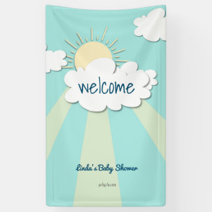 Modern Sunshine Baby shower Welkom Spandoek