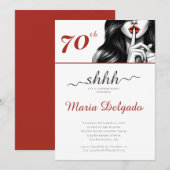 Modern Surprise 70ste verjaardagsfeestje Kaart (Voorkant / Achterkant)