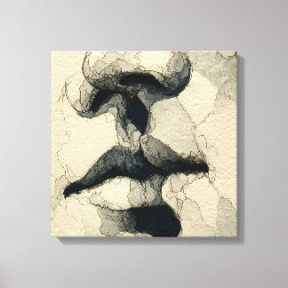 Modern Surreal Portret | Fragmentarische Band (det Canvas Afdruk