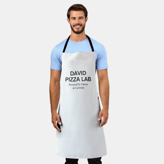 Modern Sushi Lab Name Logo Design Schort (Gedragen)