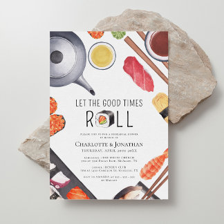 Modern Sushi thema repetitie diner Kaart