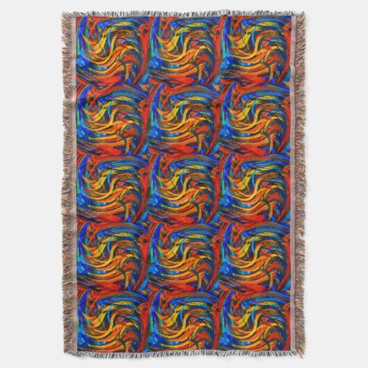 Modern Swirl Abstracte Art. 8 Deken (Voorkant Verticaal)