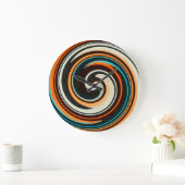 Modern Swirl Abstracte Art. 9 Grote Klok (Huis)