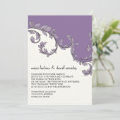 Modern Swirl Flourish Scroll  Leaf Pattern Kaart (Staand voorkant)