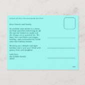 Modern Swirl HAPPY HOLIDAYS CUSTOM PHOTO Feestdagenkaart (Achterkant)