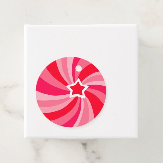 Modern Swirl HAPPY HOLIDAYS CUSTOM TO FROM Gift Bedankjes Labels (In situ)