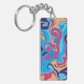 Modern Swirl Sleutelhanger (Voorkant Links)