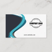 Modern Swirls Professional Visitekaartje (Achterkant)