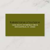 Modern Swoosh Monogram U Visitekaartje (Achterkant)