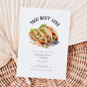 Modern Taco Over Liefde Koppels Vrijgezellenfeest Kaart