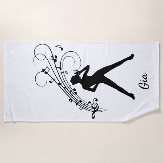 Modern Tap Dancer Personal Strandlaken (Voorkant)