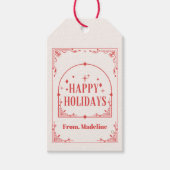 Modern Tarot vakantie feest Kerstmis Cadeaulabel (Voorkant)