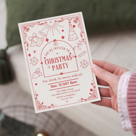 Modern Tarot vakantie feest Kerstmis Kaart