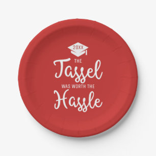 Modern Tassel is het afstudeerfeest waard Papieren Bordje