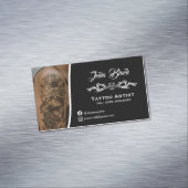 Modern Tattoo Artist Business Card Magnet – Custom (In Situ)