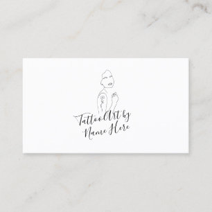 Modern Tattoo script typografie Logo Visitekaartje