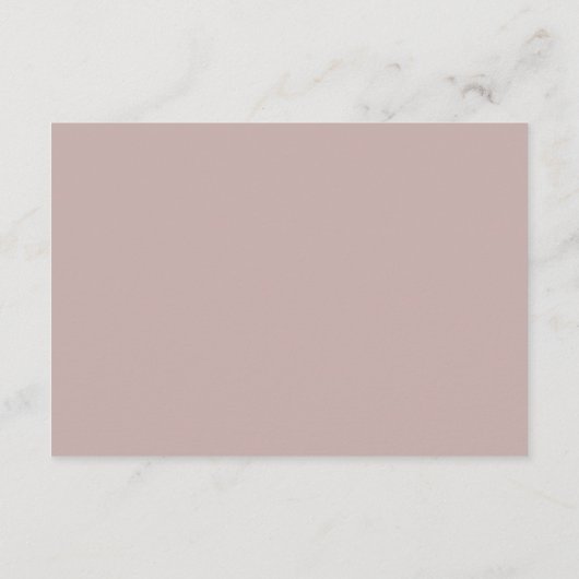 Modern Taupe en White Simple Wedding RSVP Kaartje (Achterkant)