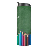 Modern Teacher Personalized Script Thermosbeker (Geroteerd rechts)