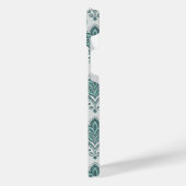 Modern Teal Nordic Damask (Côté gauche)