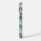 Modern Teal Nordic Damask (Côté gauche)