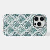 Modern Teal Nordic Damask (Verso Horizontal)